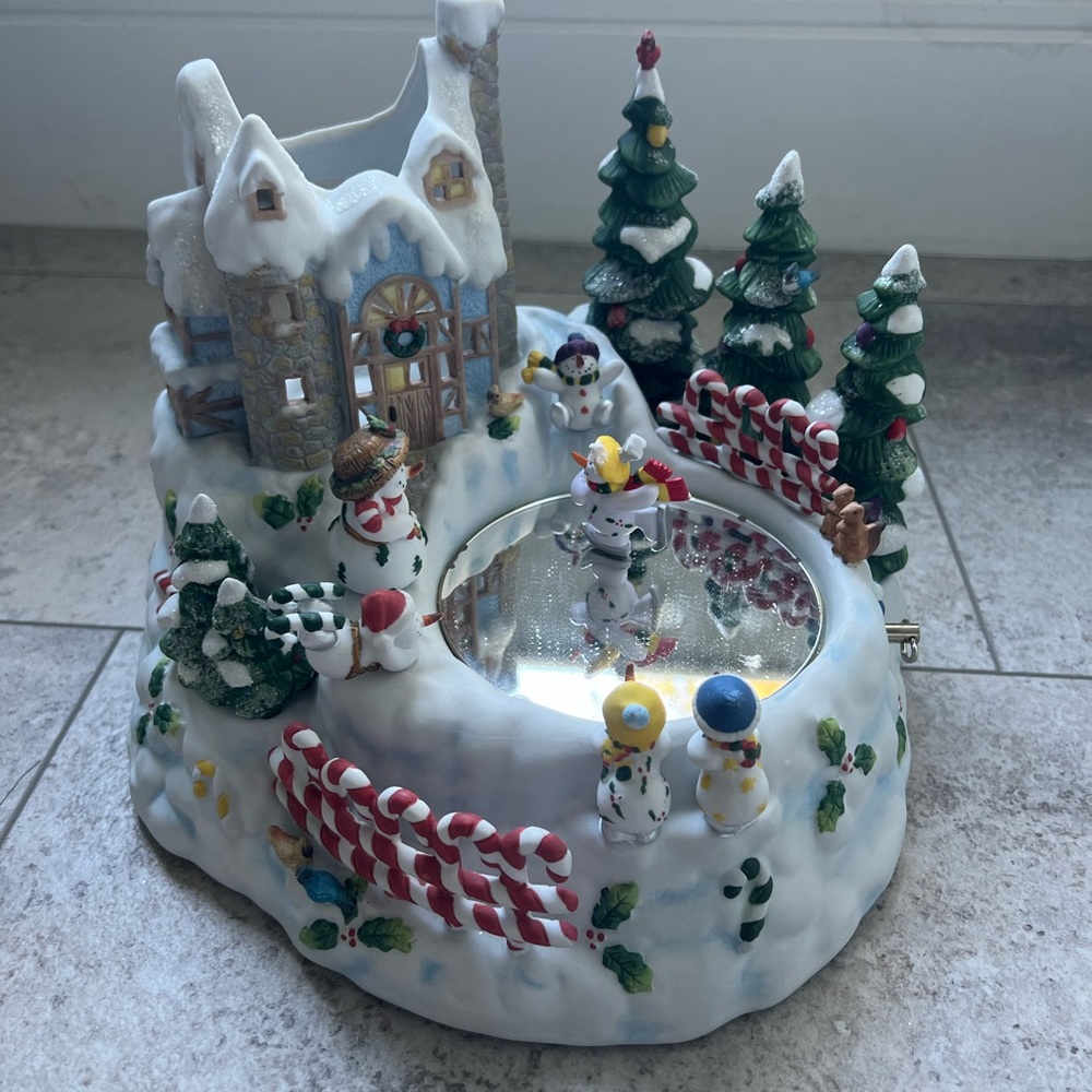 Partylite Snowbell Tea Candle Holder Musical